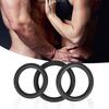 3Pcs Skin-friendly Penis Ring Locking Sperm Silicone Flexible Safe Use Foreskin Ring for Adult Men