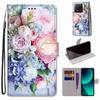 Fashion Painted Pattern Cover Lanyard Flip Leather Case For iPhone Samsung Huawei Honor Xiaomi Redmi OPPO Realme Moto Asus
