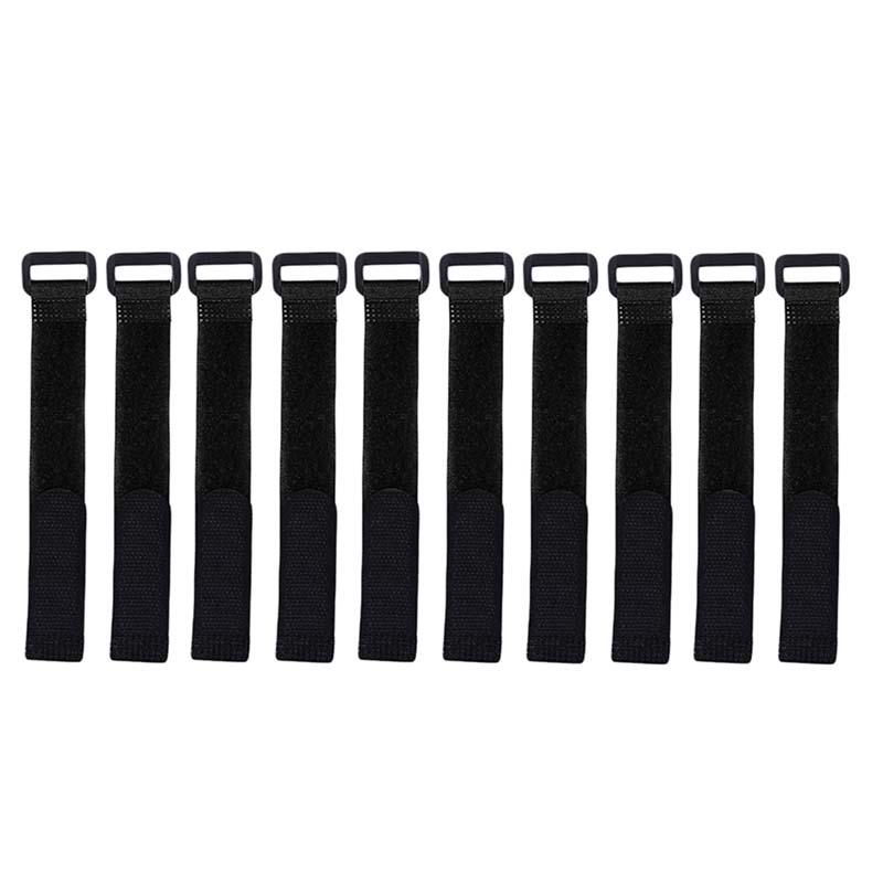 10pcs Reusable Fishing Rod Pole Tie Strap Belt Tackle Elastic Wrap Band Pole Holder Accessories