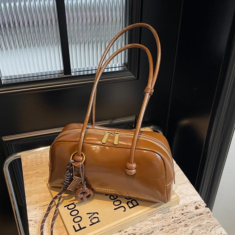 Ielgy High-End Texture Retro Tote Bag Women Autumn Winter Casual All-Match One-Shoulder Large-Capa