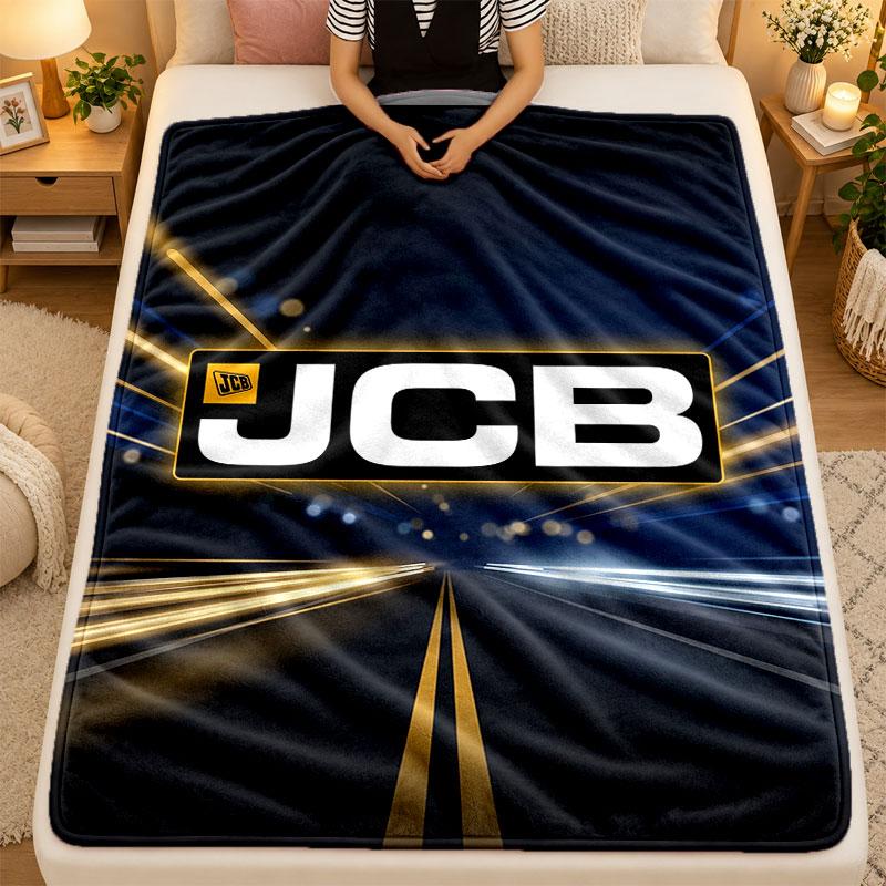 Flannel BlanketJCB Warm Soft Throw Blanket for Indoor Sofa Bed Living Room Use