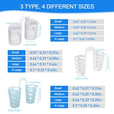 4 ШТ. Назальный расширитель против храпа для легкого дыхания, предотвращающий храп, улучшающий здоровье дыхательных путей