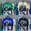 Meichao Шуточная Астронавт Посадка на Луну Печать Высококачественная Двойная Пряжа Тяжелая Повседневная Футболка с Коротким Рукавом