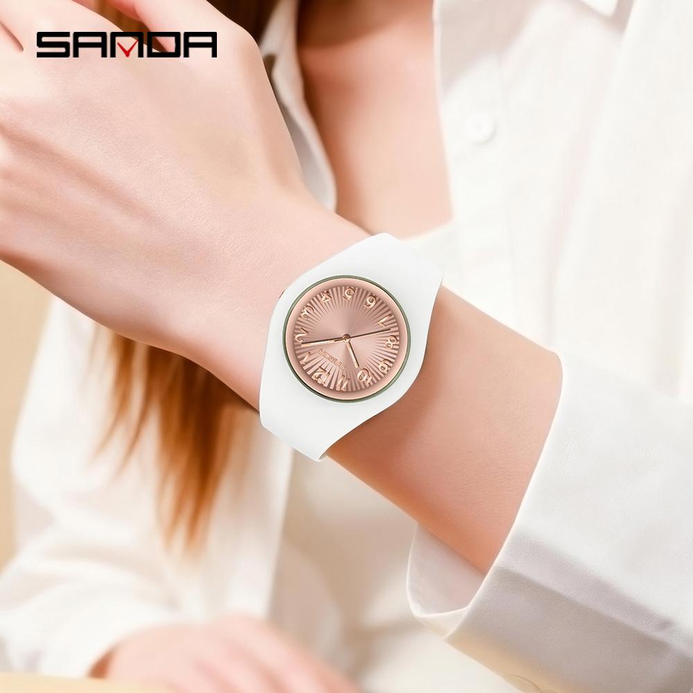 SANDA 6360 Fashion Quartz Watch Simple Luminous Shock Resistant Sports Students Clock Leisure Boys Girls Wristwatch reloj hombre