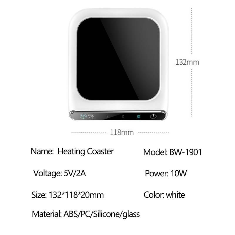 Подогреватель чашек USB-зарядка 5 В Электрический подогреватель чашек и кружек Подогреватель чая Подогреватель чашек Офисные принадлежности Подогревает напитки