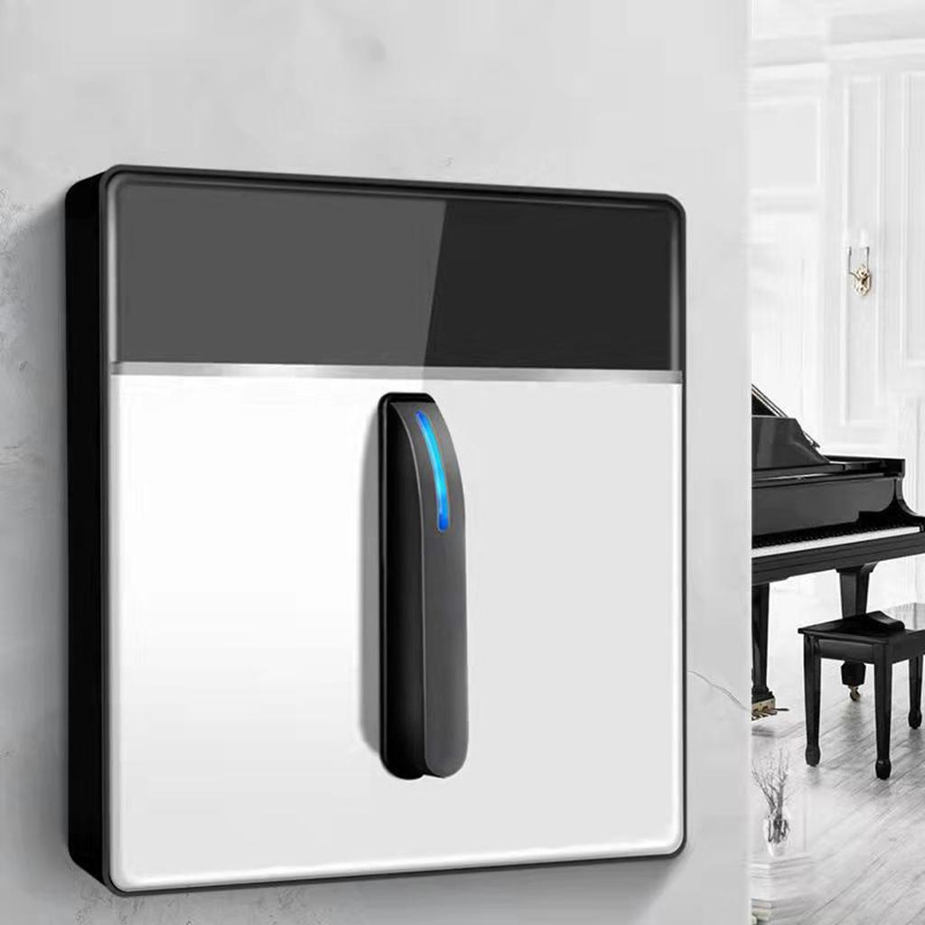 Wall Button Light Switches Tempered Glass Panel LED Switches 1/2/3 Gang Wall Glasses Panel Switches with Led Indicator