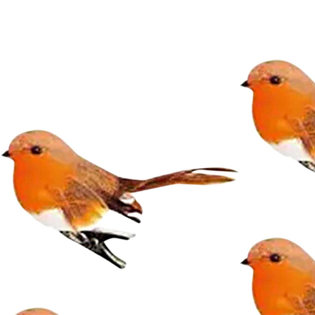 10 шт. Искусственные пернатые птицы на клипсах Декоративные фигурки птиц Симуляция для двора газона