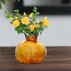 Pomegranate Shaped Flower Vase Glass Decoration Plant Pot for Spring Festival Office