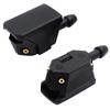 2Pcs Car Universal Front Windshield Washer Wiper Sprayer Nozzle Window Water Spray Sprinkler Jet