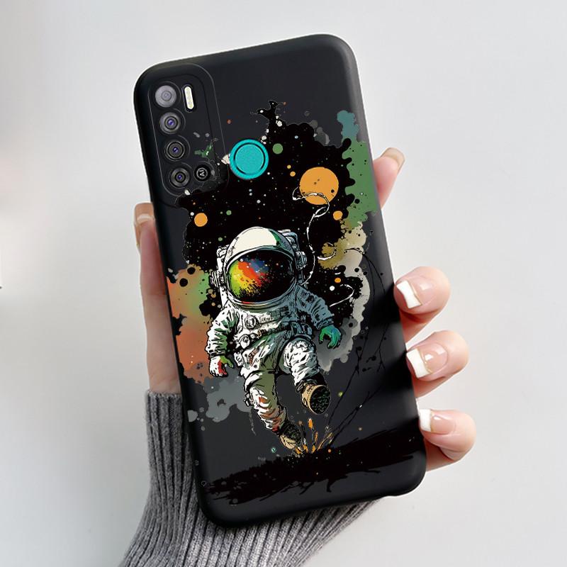Для Tecno Pouvoir 4 Pro LC8 Чехол Эстетичный Милый Кот Ударопрочный Силиконовый Мягкий ТПУ Чехол Для Tecno Pouvoir 4 Чехол LC7 Оболочка Funda