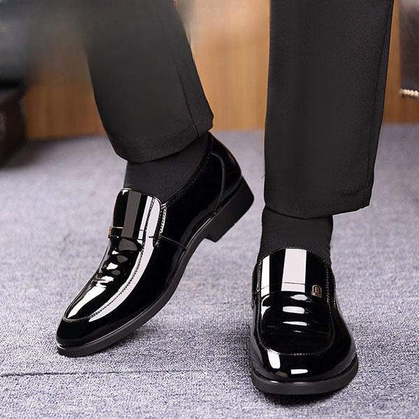 Деловая кожаная обувь, мужская мужская обувь из воловьей кожи первого слоя, формальная кожаная обувь с внутренним увеличением роста