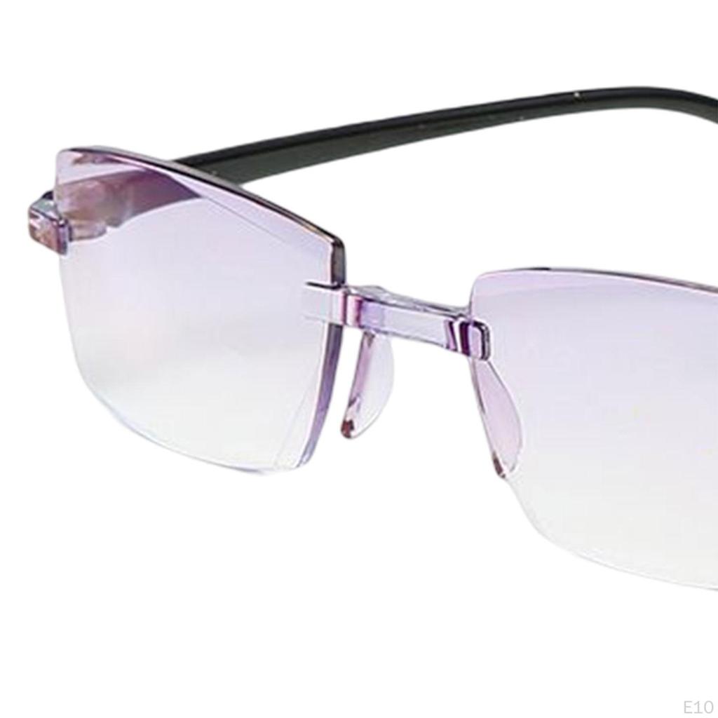 Очки без оправы для пресбиопии, блокирующие синий свет, модные для покупок