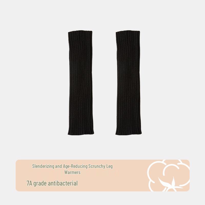 Серые женские вязаные гетры с присборенным верхом, весенне-осенний стиль, длинные носки, Y2K гольфы до икры для туфель Мэри Джейн.