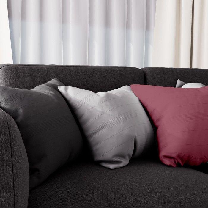 Cushion Cover 60x60 Cm ADELE Raspberry, by Soleil d'Ocre