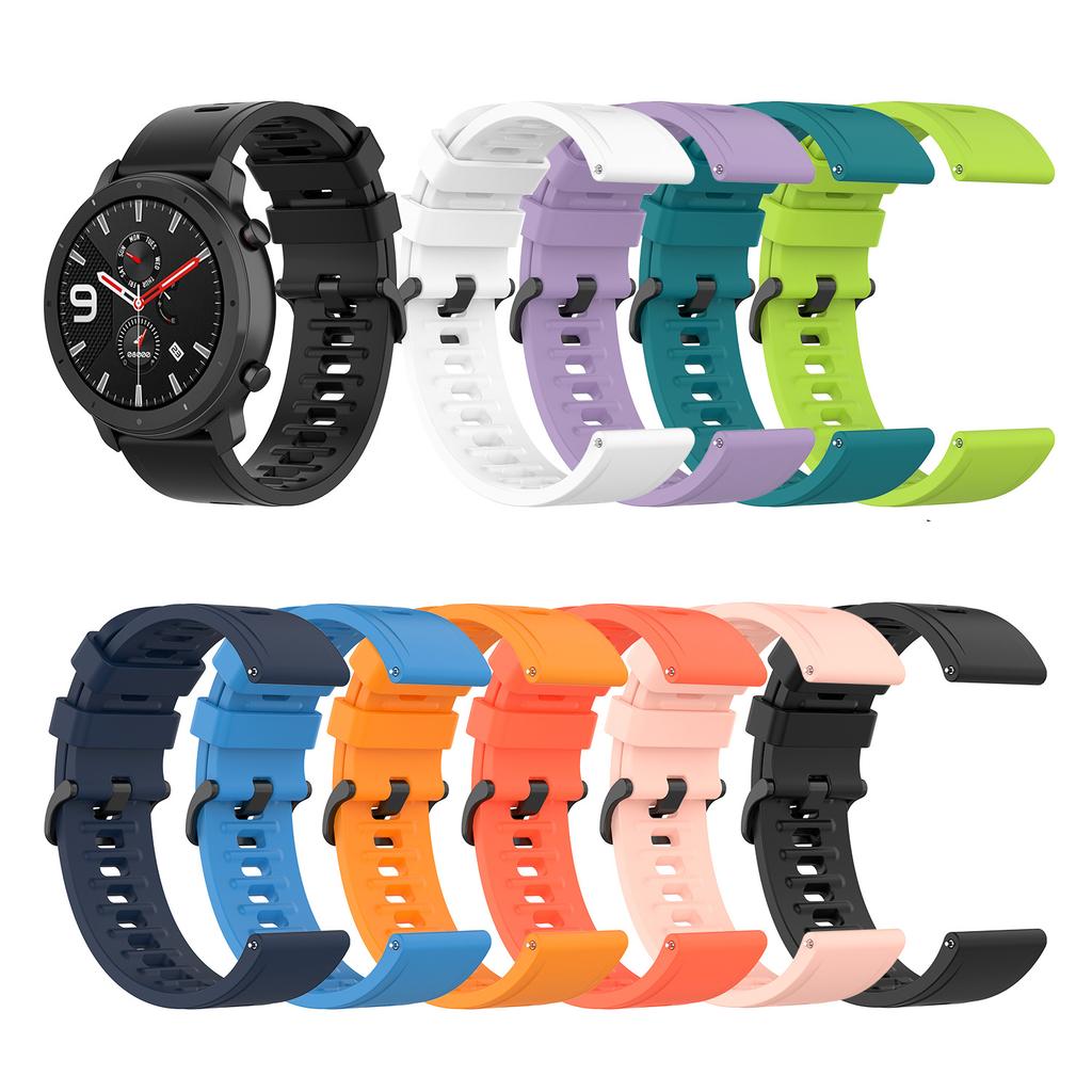 Textured Silicone Watch Band for Huawei Watch GT2 42mm,Size: L