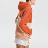 Баскетбольная серия Li Ning Badfive Color Block Casual Loose Pullover Hoodie Men Hoodies Amber-Brown AWDQ501-1