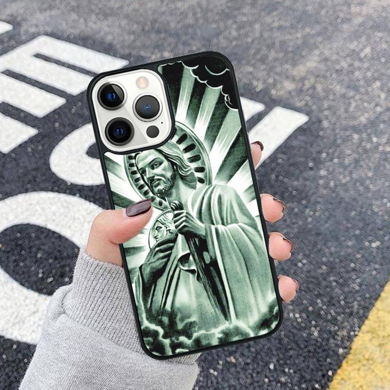 San Judas Colored Design Case For iPhone 17 Air 11 12 13 14 15 16 Pro Max Cover For iPhone 17 Air 13 12 Max Plus 2020