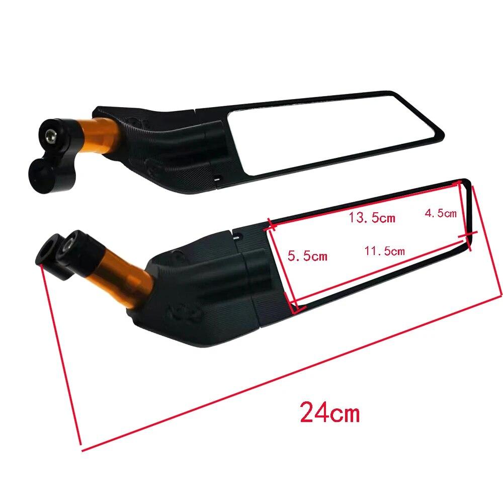 Мотоциклетные зеркала заднего вида Регулируемые вращающиеся боковые зеркала Универсальная посадка для Suzuki SV650 SV1000 SFV650 GLADIUS GSR 400 600