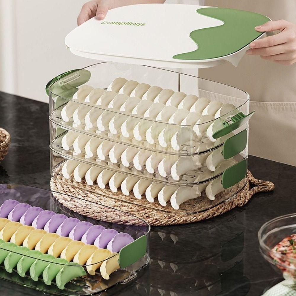 Quick Freezing Wonton Storage Box Multi-layer Food Storage Container Kitchen