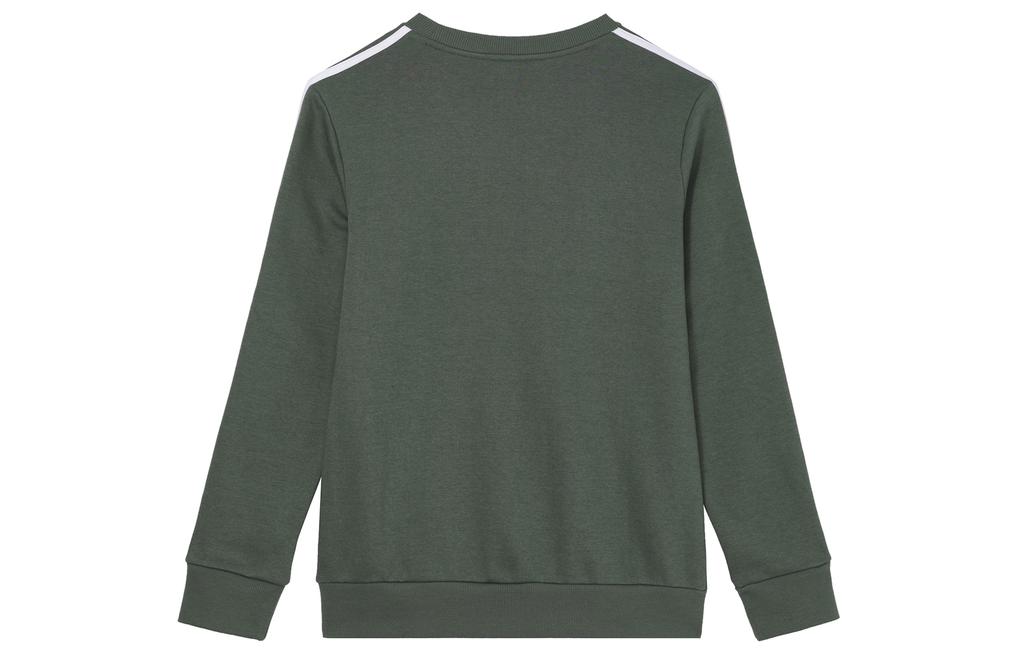 Adidas FW24 Retro Sports Stripes Casual Thickened And Fleece Lined Crew Neck Long Sleeved Sweatshirt Women's HM1930