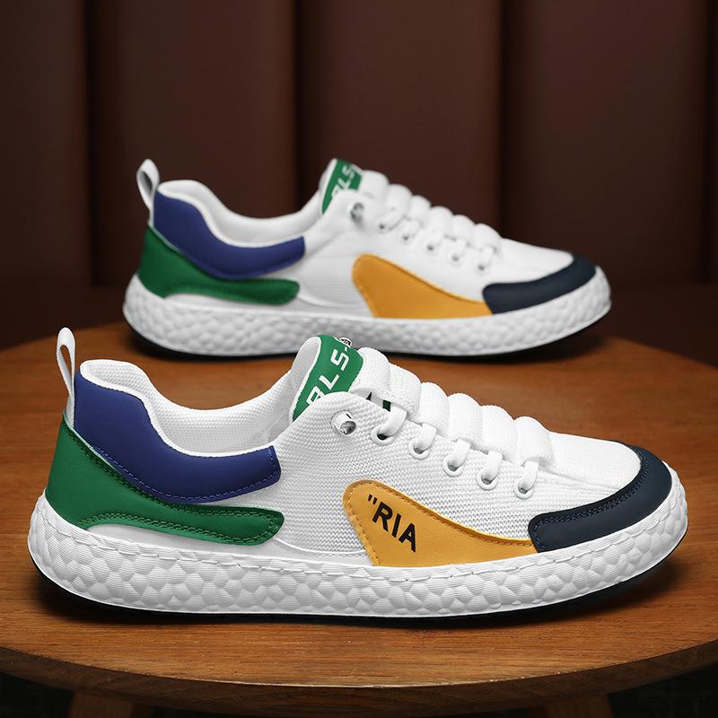 2025 весна новые мужские туфли модные повседневные туфли сетчатые дышащие модные спортивные туфли в стиле колледжа кроссовки