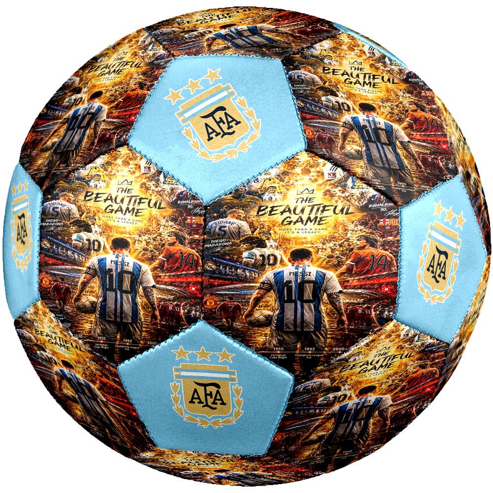 Lionel Messi World Cup Champion Size 5 Football Machinestitched Indooroutdoor Universal Football Perfect Gift For Sports Enthusiasts