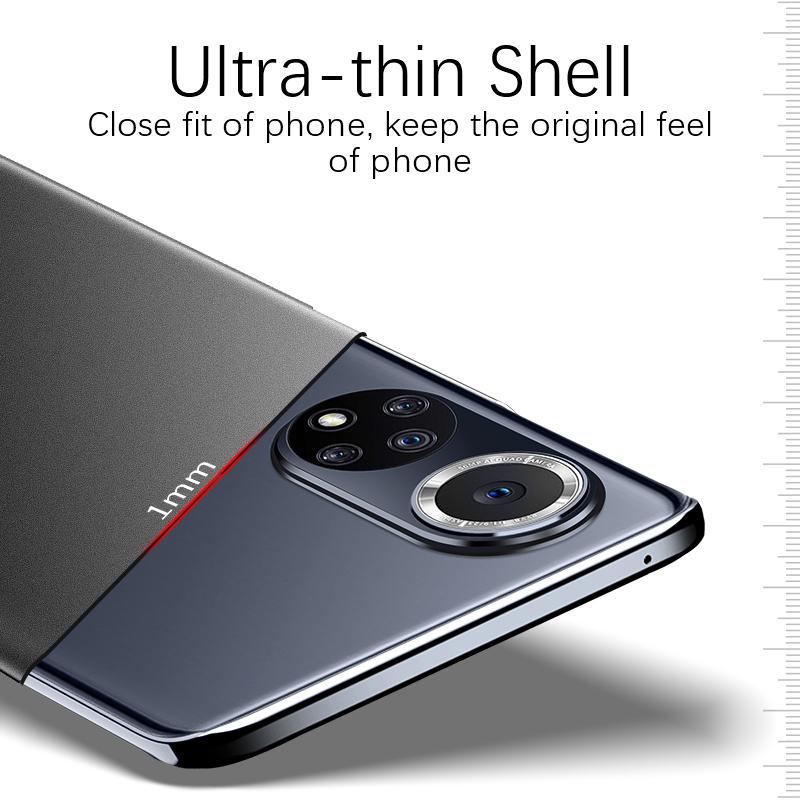 Ультратонкий жесткий чехол-накладка из ПК для Huawei P50 P40 P30 P20 Lite Nova 10 9 8 7 SE Pro, матовый однотонный чехол для телефона