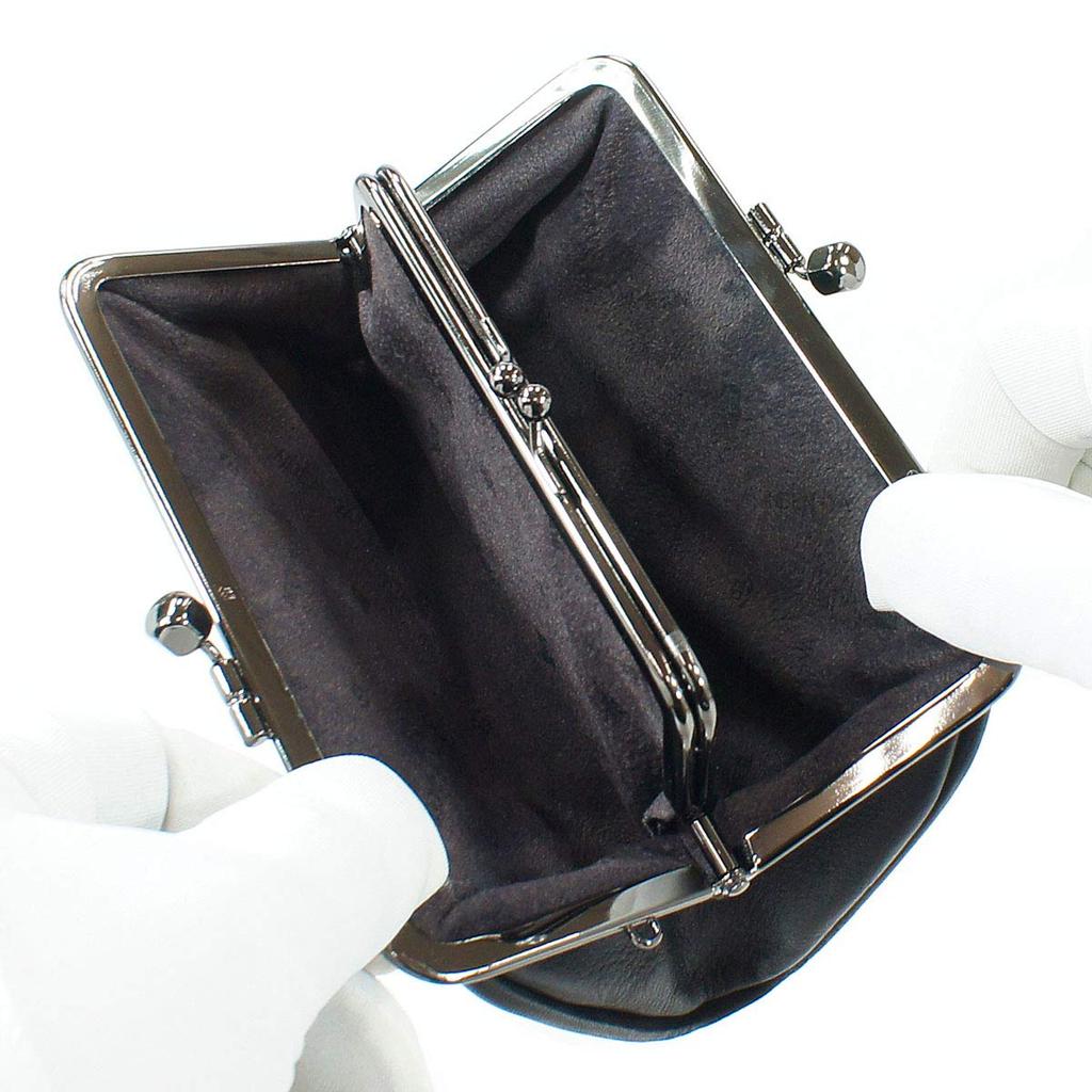 Indenya Кошелек для монет Inden 340 Мать и дитя Оленья кожа Фиолетовый x Белый Лак Узор Виноград 1501-16-120