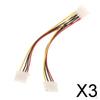 3x20см Компьютерный Y-образный разветвитель питания Molex 4-pin, 2 Female на 1 Male