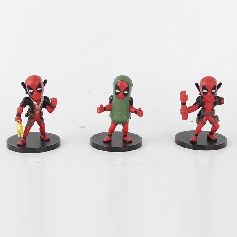 Adorable Deadpool Q Version Collectible Figure Blind Box Toy Model Set For Fans