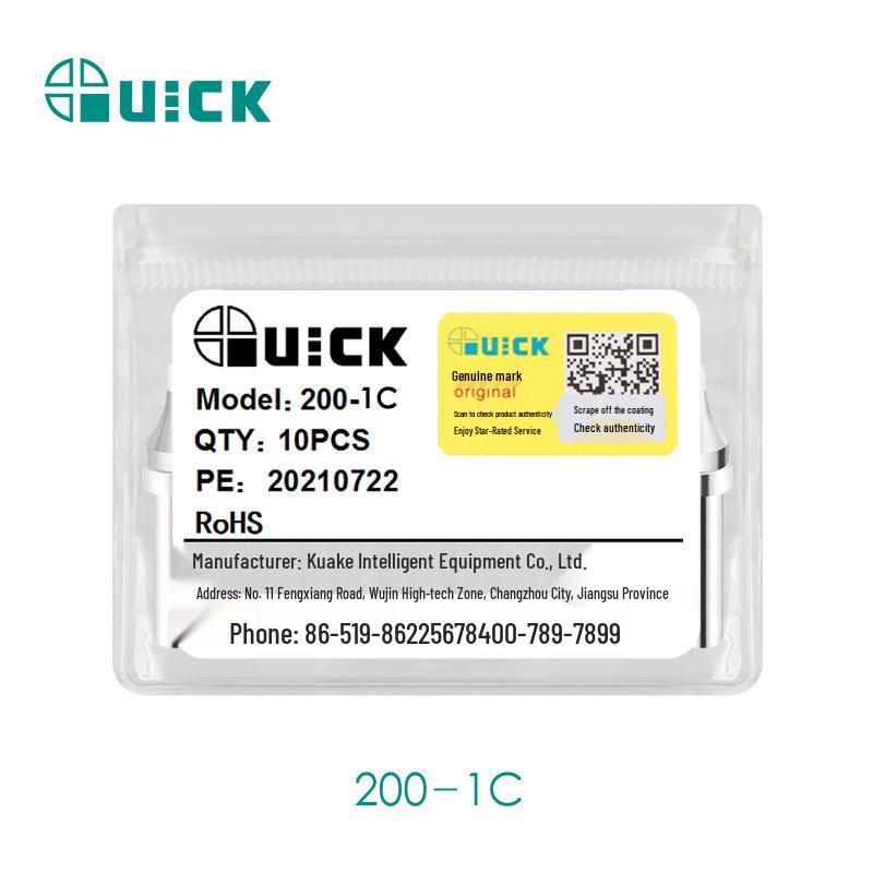 Паяльные жала QUICK Kuai Ke TS2200/203H/503 - Совместимые модели 203D/376D в стилях 200-C/D/B/I/J/LB.