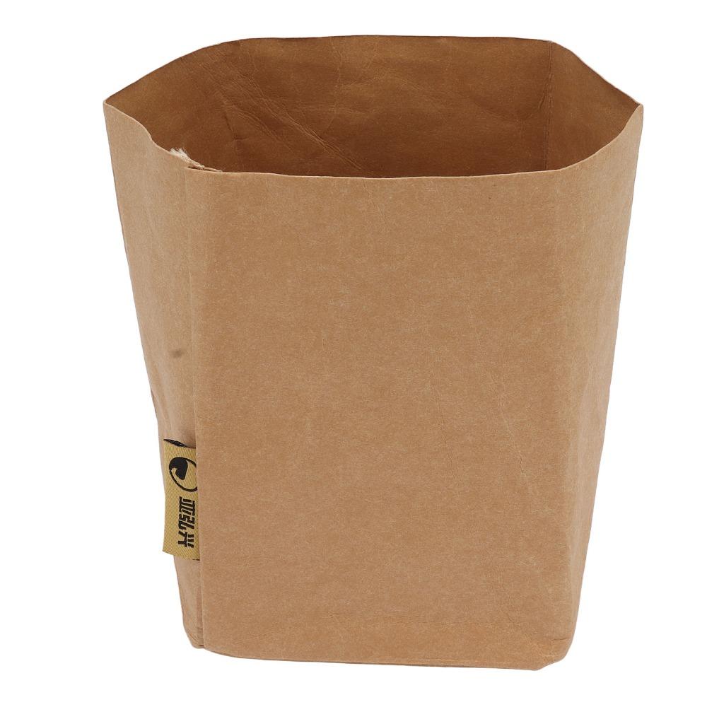 Reusable Kraft Paper Bag Washable Waterproof Bag Snacks Bags Washed Kraft Paper  Food Storage
