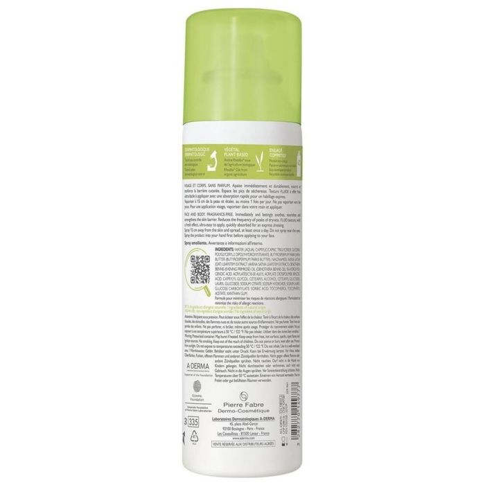 A-DERMA - Exomega Control Spray Émollient Anti-irritations 200 Ml