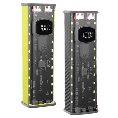 Для 21700 Коробка для хранения батарей USB C Быстрая установка Кейс Прозрачный корпус Держатель на 4 ячейки Не требует сварки