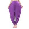 Модные повседневные удобные универсальные модальные фитнес-удобные свободные брюки с высокой талией для йоги маленькие ноги танцевальные спортивные брюки-фонарики