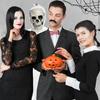 Dekoracja ozdoba halloween zjawa upiór duch szkielet wiszący biały 75 cm