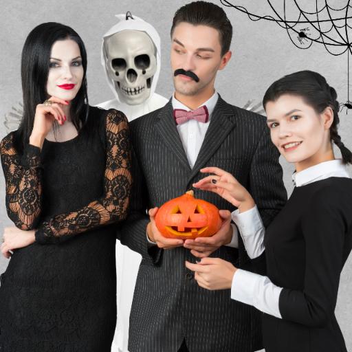 Dekoracja ozdoba halloween zjawa upiór duch szkielet wiszący biały 75 cm