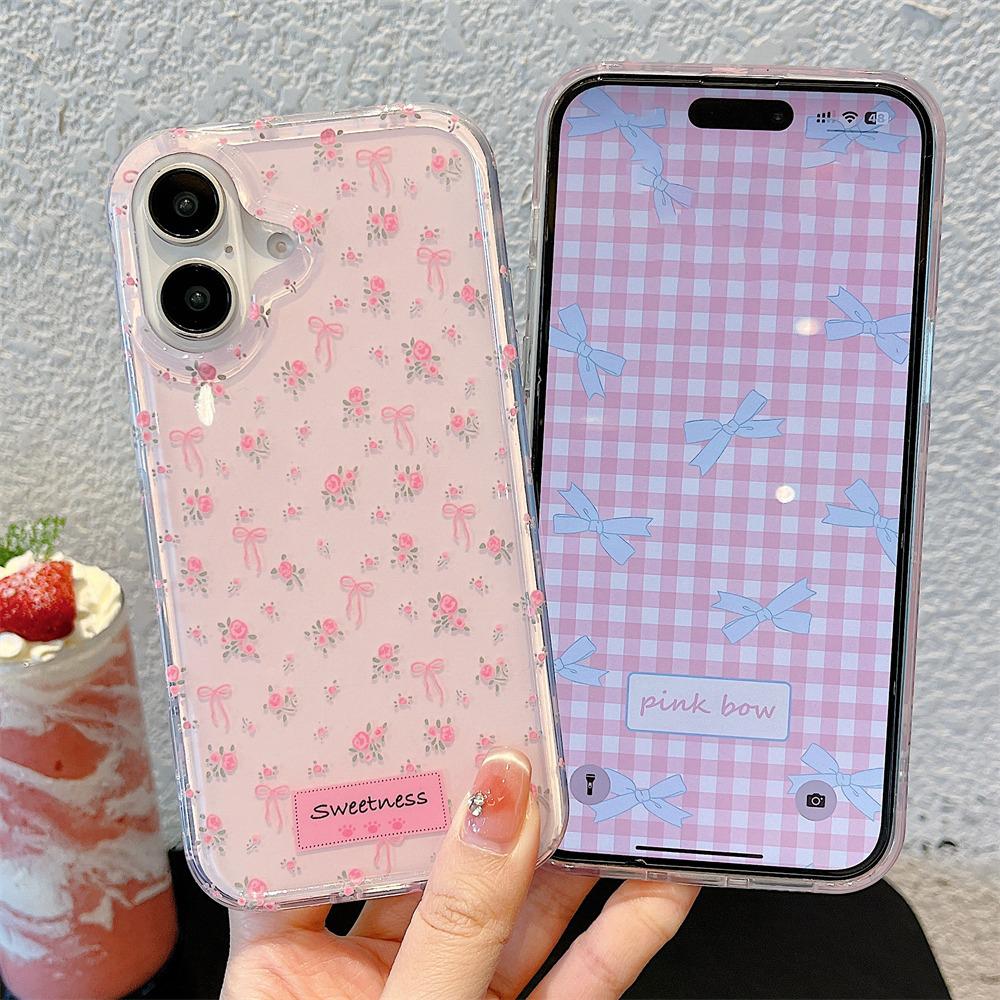 Чехол для телефона IMD для iPhone 11 13 16 Pro Max Чехол для iPhone 13 14 15 Pro Max 12 13 Pro Max 13 Pro 14 Pro Мультяшный милый цветок животное Ударопрочный износостойкий