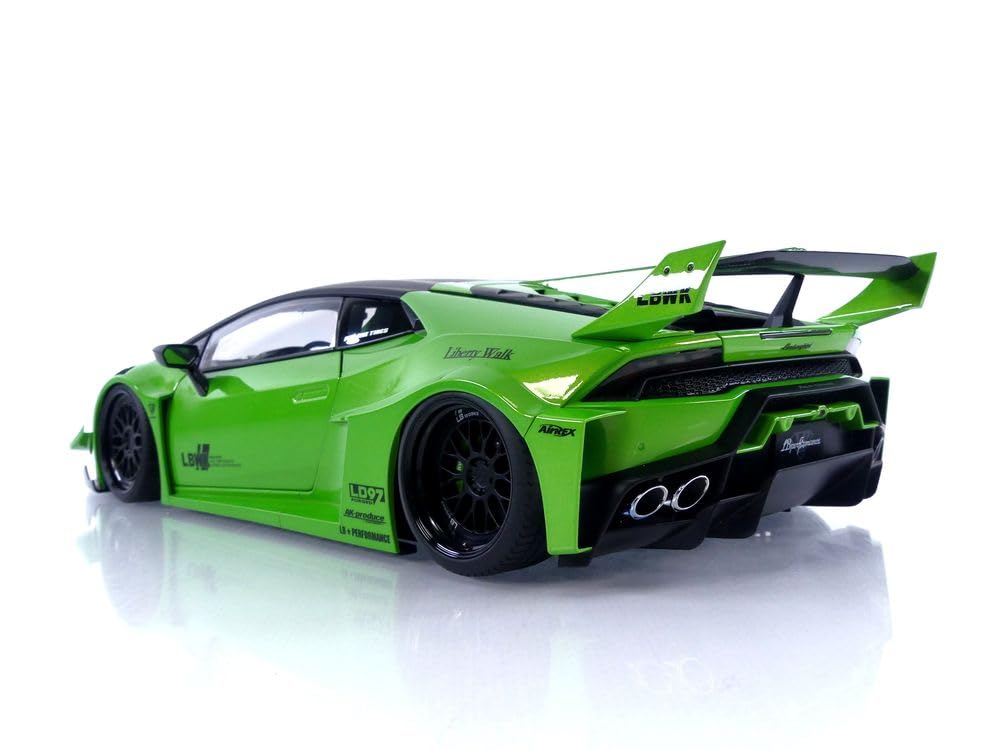 AUTOart Liberty Walk Works Lamborghini Huracan GT Pearl Green Finished Product 1/18 LB-Silhouette