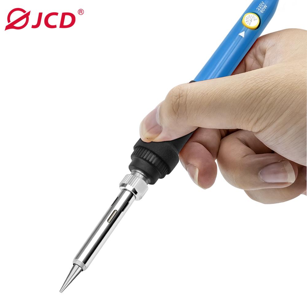 JCD 220V 60W Electric Soldering Iron 908 Adjustable Temperature Solder Iron With Quality Soldering Iron Tips and Kits