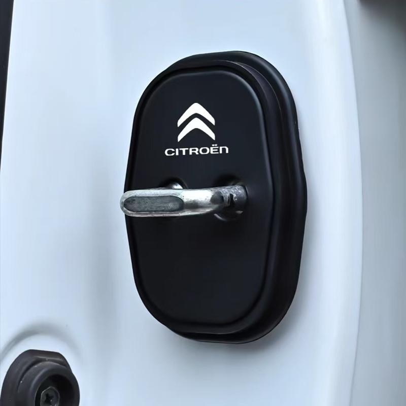 2/4Pcs Car Door Lock Cover Silicone Protection Accessories For Citroen C1 C2 C3 Vts Grand C4 Picasso C4L VTS C-ELYSEE Berlingo