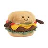 Jellycat Fun Food Series Hamburger Cute Doll Plush Doll 11cm Tall