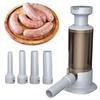 Ручной колбасный шприц с 4 размерами трубок для наполнения колбасы, горизонтальная колбасная машина для коммерческого и бытового использования