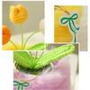 1Pc Simulated Potted Plant Souvenir Plush Home Decoration Plush Holiday Gifts Tulip Yarn Sunflower