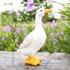 3pcs/set Resin Spary Water Duck Statues Miniature Fairy Garden Decorative Figurines Outdoor House Decorations for Garden Yard Fountain