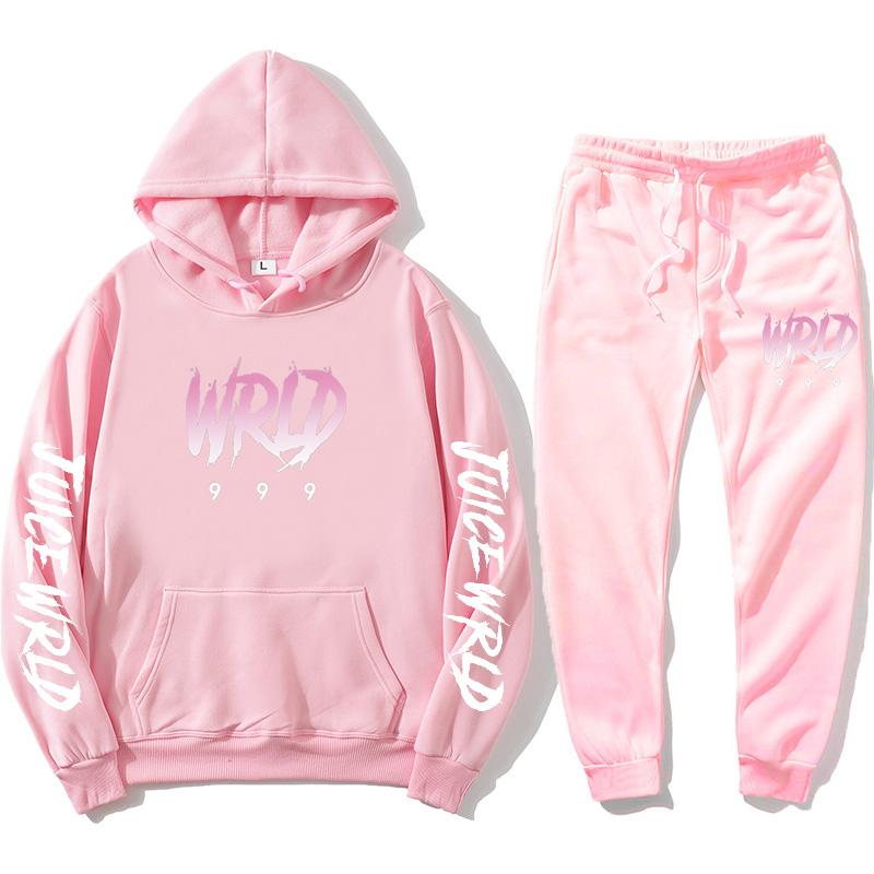 J UICEWrld Костюм с капюшоном Толстовка + спортивные штаны Juice Wrld Juice Wrld Juicewrld Trap Rap Rapy Tomography Juice World