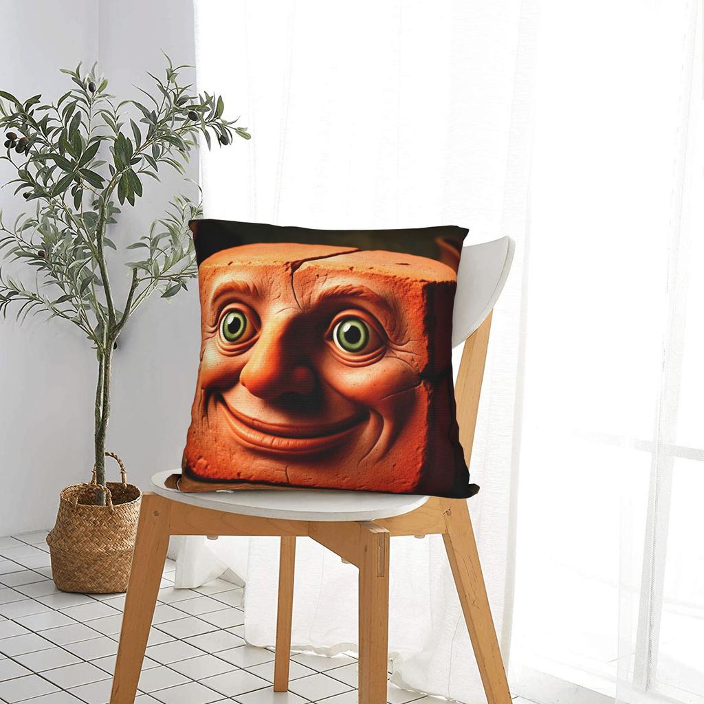 Pillow Cover Italian Brainrot Meme Funny Pillow Case For Couch Sofa Bedroom Pillowcases
