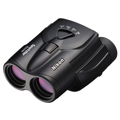 Nikon Бинокль Zoom Sportstar Zoom Тип призмы Порро 25 Калибр Черный Sportstar Zoom Живой концерт Наблюдение за спортом 8-24x25 8-24x SPZ8-24X25BK