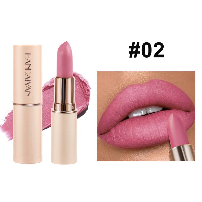 HANDAIYAN 8 Nude Velvet Lipstick Sexy Charm Texture Lipstick Водостойкая антипригарная матовая помада для губ