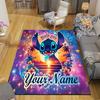 Custom 1Pc Lilo Stitch Heart Rug Office Carpet Indoor Outdoor Entrance Doormat Nonslip Soft And Comfortable Living Room D916291